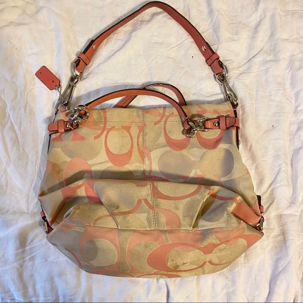Coach purse handbag - pink authentic
